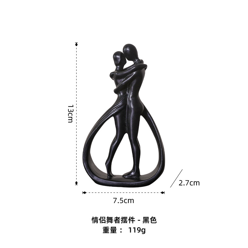 Ornement pour amoureux intime-Noir-Petit