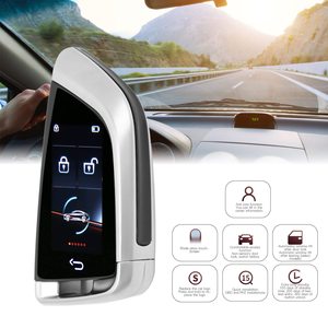 Universal LCD Smart <strong>Key</strong> Modified for <strong>BMW</strong> Car <strong>Key</strong> Keyless Entry and Touch Control - Silver - Product Image 4