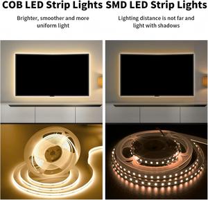 Sxzm แผงวงจรคู่320ไฟ LED 12V 24V 8มม. 8วัตต์/เมตรไฟเส้น LED แบบยืดหยุ่นมี CE ROHS FCC สำหรับเพดานห้องครัวห้องนอน - Product Image 5