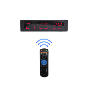 Ganxin 1&quot; 6 Digit Portable LED <strong>Digital</strong> Desktop Wall-mounted Wall <strong>Clock</strong> Indoor Use <strong>Countdown</strong> Stopwatch <strong>Timer</strong> With Remote Control - Product Image 1
