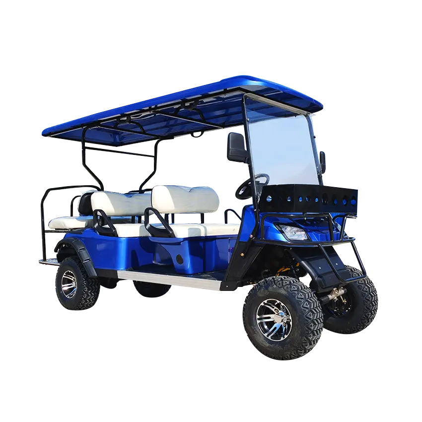 2024 modèle chariot de Golf électrique levé 2 4 6 8 10 sièges 4x4 hors route voiture de Club électrique à vendre couleur conception gratuite personnalisée