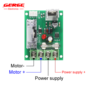 DC12V/24V PWM Motor drehzahl regler 120W Hochleistungs-Mikro motor mit variabler Drehzahl 10A Stufenloser Regler mit Sicherung - Product Image 3