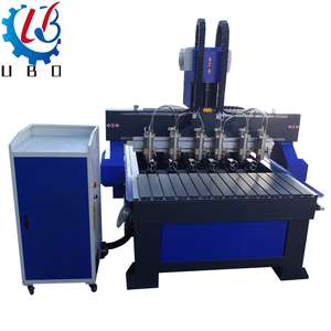 UBO 1325 Multi cabeza 6 husillos Cnc Router madera tallado 4 ejes 6 cabezas madera Router 3D madera Craving Machine - Product Image 5