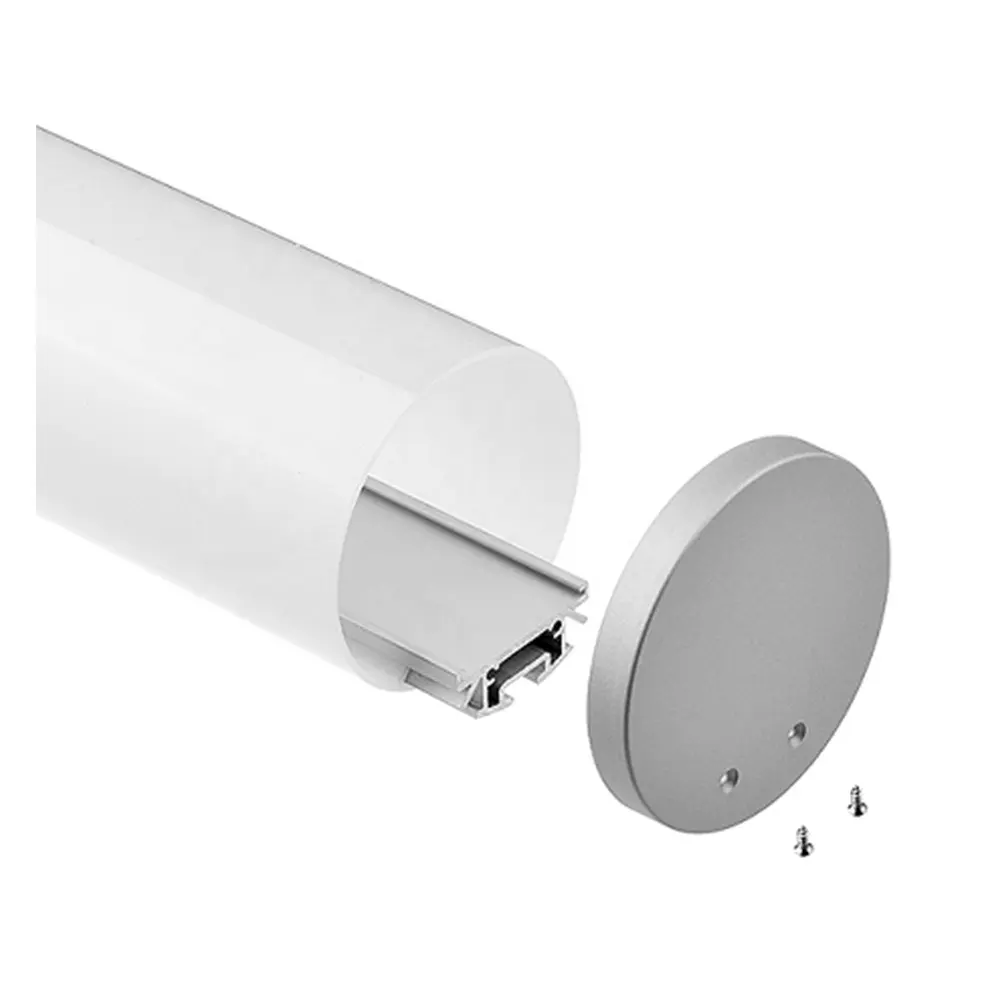 Diametro 60mm Luce Del Pendente di Alluminio Estrusione Profilo In Alluminio A Led Rotondo Led Profilo Per Led Tubo