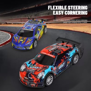 <strong>LED</strong> Lights <strong>RC</strong> Drift Racing Car High Speed Remote Control Vehicle with Flexible Steering Long Lasting Battery for Kids - Product Image 4