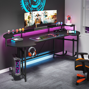 Nuevo diseño, superventas, escritorio para ordenador, estación de trabajo para ordenador, mesa de escritorio para juegos con tiras LED - Product Image 1