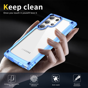 Samsung Galaxy S24 için Ultra S23 Ultra damla dayanıklı kristal şeffaf arka kapak yumuşak TPU cep telefonu kılıfı kabuk - Product Image 3