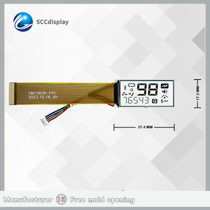 Commercio all'ingrosso piccola retroilluminazione personalizzata RGB 7 segmento Display LCD SJXD-353 connessione FPC moduli di grande valore a basso costo - Product Image 4