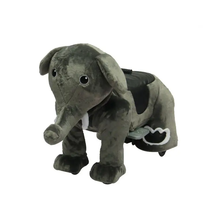 Aspetto attraente lovey elefante equitazione giochi elettrico giocattolo della peluche animale equitazione giro animale giocattolo