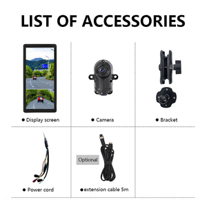 10.36inch AI BSD Blind Spot Pedestrian Electronic Rearview Mirror <strong>System</strong> 2 Split <strong>LCD</strong> Screen with 2 Cameras for Bus Truck - Product Image 6