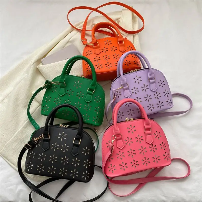 2023 moda kabuk tipi tasarımcı çantaları ünlü markalar çiçek tasarım toptan kadın çanta küçük kare ucuz çanta bayanlar
