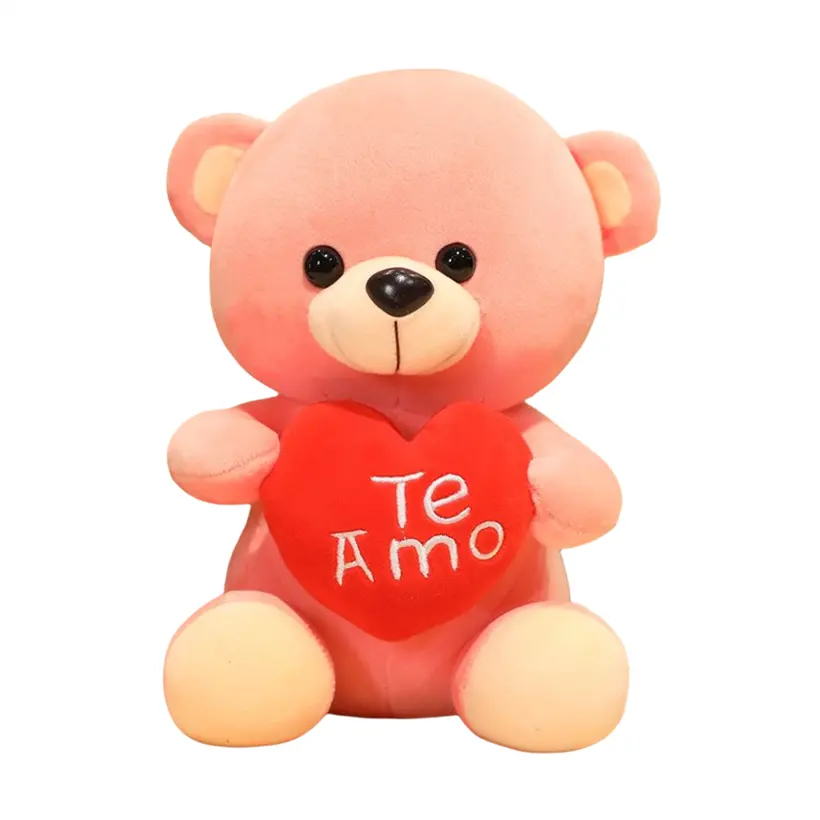 도매 맞춤형 18cm 부드러운 수제 테디 베어 박제 동물 포옹 곰 베개 어린이 소녀의 선물