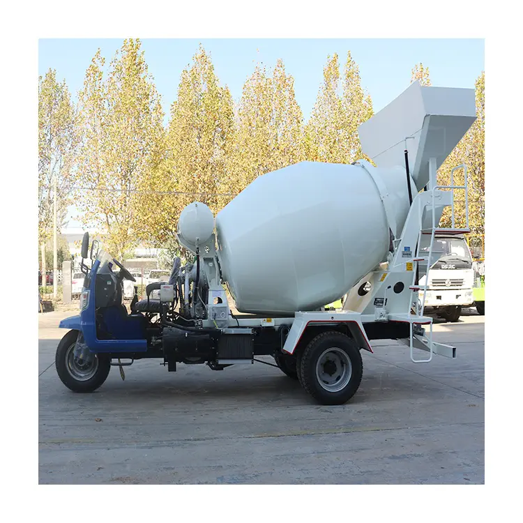 Small Concrete Mixer Truck 3 wheels Tricycle Cement Mixer Truck