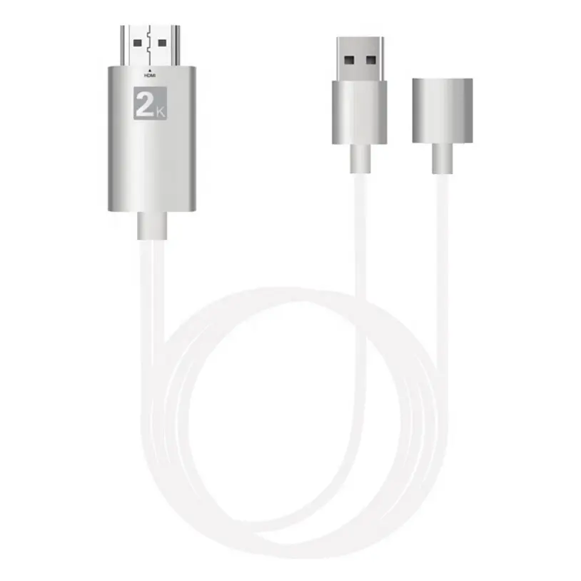 3 en 1 Type C et Micro USB et Lumière ning vers HDMI AV Câble Adaptateur pour iPhone iPad et samsung S10 S9 et Huawei P20 et plus