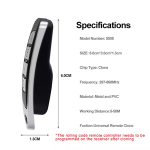 SMG-0008 ERREKA IRIS 2 IRIS 4 Garage Door <strong>Remote</strong> <strong>Control</strong> 100%Compatible With ERREKA 433MHz <strong>Rolling</strong> <strong>Code</strong> Gate Opener - Product Image 4