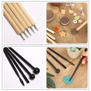 Xin Bowen 2023 24 adet polimer kil araçları modelleme kil heykel Mini hava kuru kil araçları ile modelleme çömlek araçları - Product Image 6