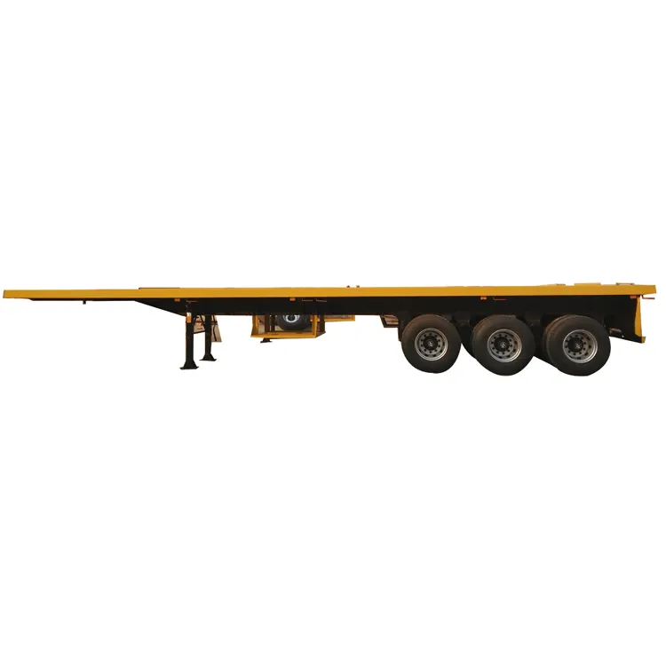 Chinese famous Max payload 35000kg Flat bed semi trailer