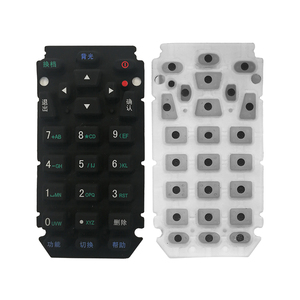 Teclado de goma de silicona Multicolor Impresión de pantalla personalizada Electrodomésticos Teclado de silicona Tamaño personalizado - Product Image 1