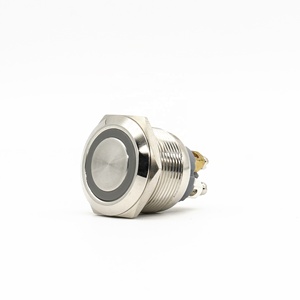 Anello dell'interruttore della luce da 22MM spie a LED interruttore a pulsante con terminale a vite a testa piatta interruttori di ripristino automatico - Product Image 2