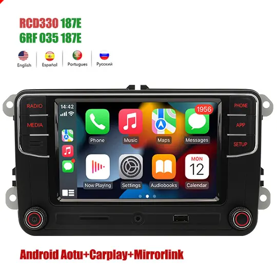 Noname 187E RCD330 headunit PLUS CarPlay MirrorLink วิทยุติดรถยนต์ Android สำหรับ VW Golf 5 6 Jetta MK6 CC