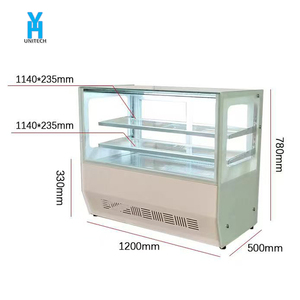 Front Opening Display Counter Fridge Refrigerated Cake Showcase Cake Counter Cake <strong>Chiller</strong> Patisserie Showcase