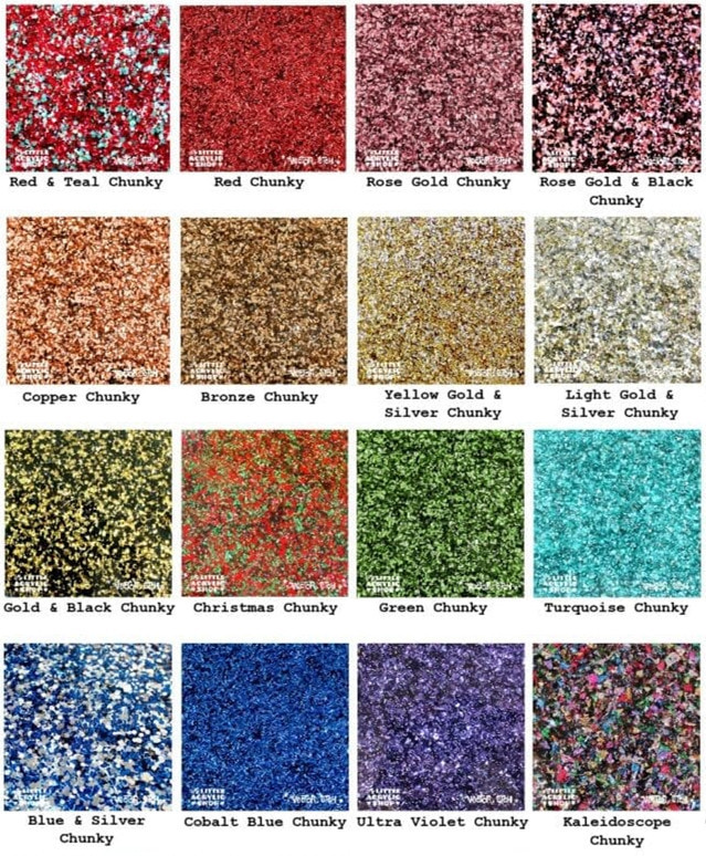 Red & Teal Chunky