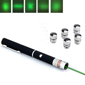 Multi Pattern Heads Star Laser rosso blu verde puntatori 5 in 1 puntatore Laser Light Cat Laser Pen Star - Product Image 2