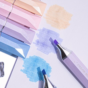 Soffici colori vivaci con punta a scalpello per un accordo di marcatura creativa per studenti e professionisti - Product Image 5