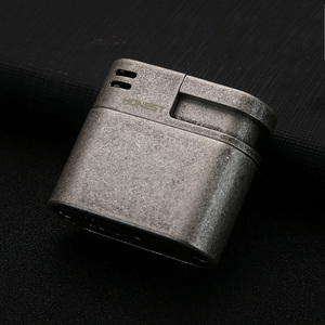 经典小金属便携式图案可调可再填充丁烷气体软火焰管打火机 - Product Image 5