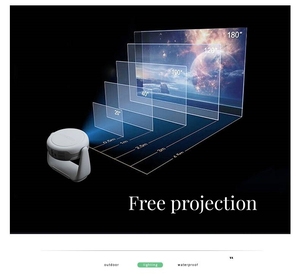 Mini proyector con Android TVD y batería recargable Pico Pocket Proyector portátil con WiFi Bluetooth 1080P inalámbrico - Product Image 4