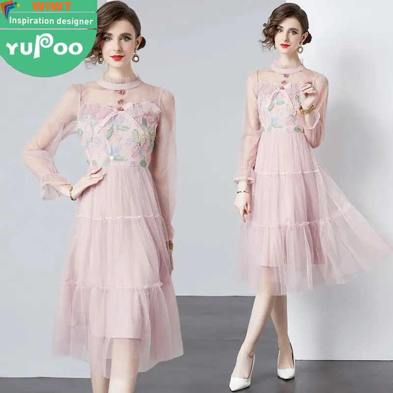 6890-79-320 clothing manufacturers custom woman clothes wholesale prom apparel elegant vintage lady oem stock long Dresses