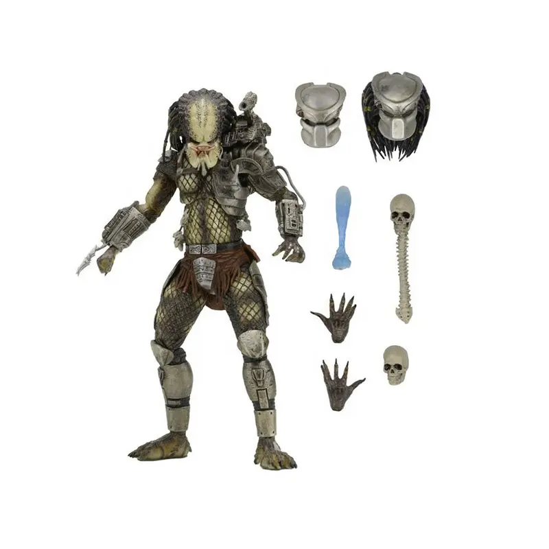 7 polegada NECA Predator P1 Jungle hunter 2.0 Action Figure Brinquedos Deluxe Edition Articulado articulações móveis Figura Vinyl Boneca Modelo