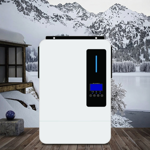 Saf sinüs dalgası 48V MPPT hibrid tek fazlı <span class=keywords><strong>Inverter</strong></span> 6.2KW 6200W ızgara kapalı ızgara güneş invertör yerleşik BMS LCD ekran - Product Image 3