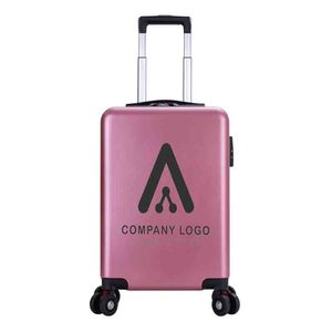 カスタムロゴ20 ''ホワイト新しいイージーキャリーライトトロリーバッグラゲッジ旅行用および販促用トラベルバッグラゲッジトロリーバッグ