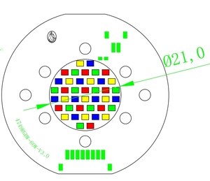 Großhandel Multi chip RGBW COB LED Array 60 W120W 30V COB RGBW LED-Modul - Product Image 6