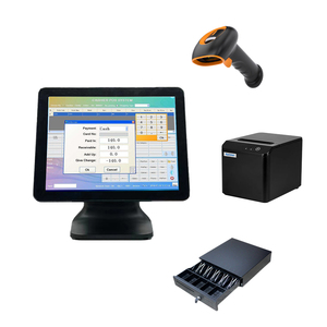 Pantalla táctil capacitiva de 15,6 pulgadas Pos Terminal Windows Pos Sistema Pos de pantalla única con CPU I3 I5 - Product Image 1