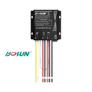 BOSUN Pro Doble MPPT IP67 Controlador de carga solar de alta calidad 15A para lámpara de Alumbrado público solar - Product Image 1