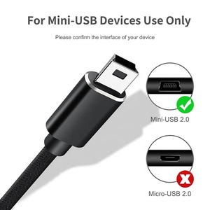 长USB C型公到5针迷你USB迷你B 2.0公OTG数据同步充电电缆 - Product Image 3
