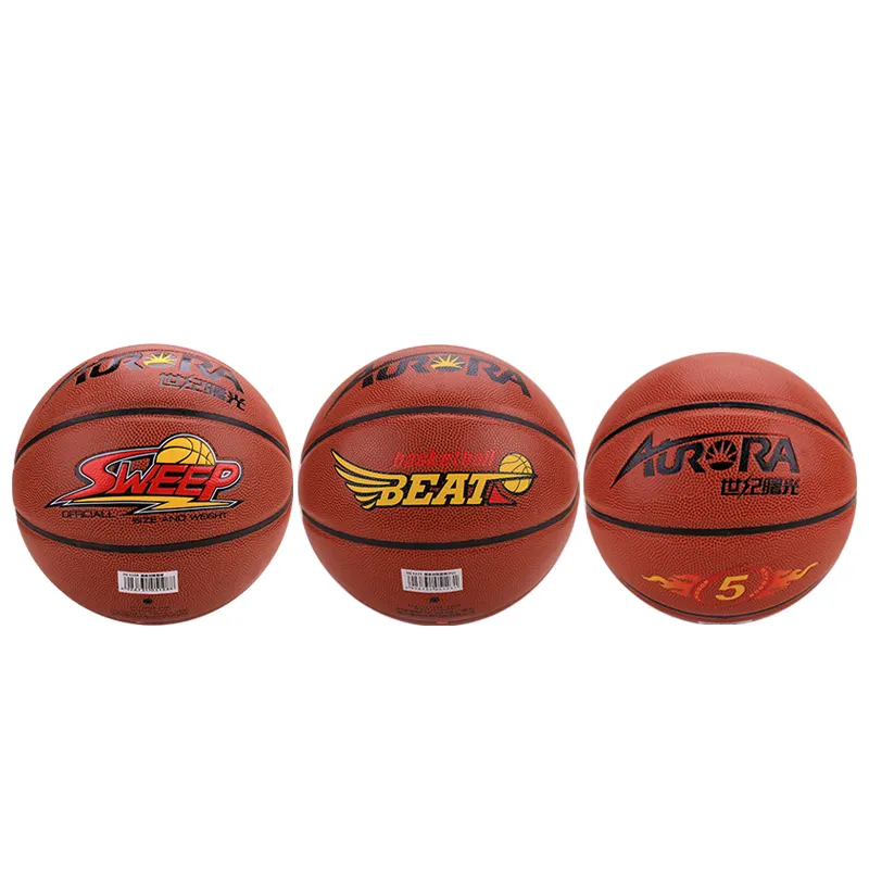 Pelota de baloncesto de uso general para interior y exterior, Balón de alta calidad Pu n. ° 5 y N. ° 7 para partidos y entrenamiento