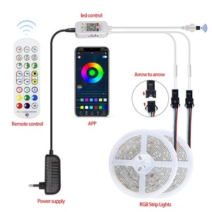 2024屋内装飾セット12v5050防水ブルートゥースリモートコントロール音楽スマートシンフォニー<span class=keywords><strong>Led</strong></span> Rgbストリップライト家庭用
