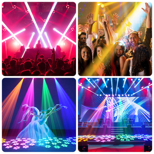 Luci Mobili da Palco 150W con 18 Prismi, Luci Gobo LED Mobili per DJ, Illuminazione per Feste, Discoteche, Spettacoli DMX512, Club, Matrimoni - Product Image 6