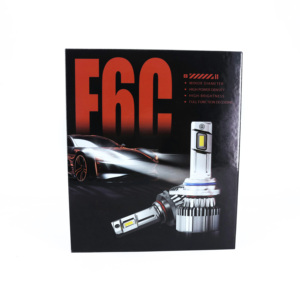 En kaliteli satış su geçirmez araba aksesuarları 3 cips 65W LED far lambaları F6C H1 H4 H7 H11 9005 9006 9012 6500K