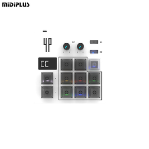 MIDIPLUS, el mejor controlador de teclado Midi Usb de alto rendimiento, almohadillas de batería de 11 teclas, teclado electrónico profesional para hacer ritmos
