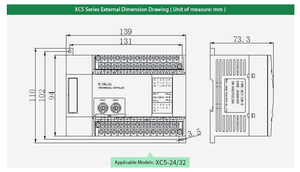 Nuevo controlador lógico programable Original XINJE XC2 serie XINJE PLC XC2-32RT - Product Image 4