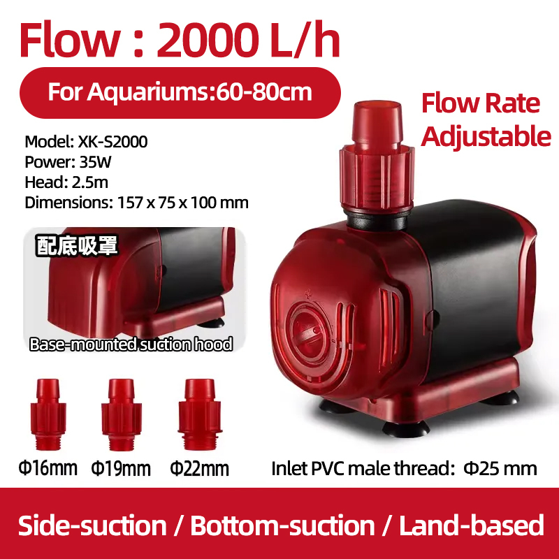Mejora el xk-s2000 anfibio de 35W-1m para tubería de agua de 16mm.