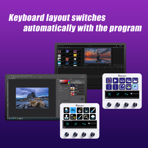 Profesional N4 Stream Deck - 10 teclas macro LCD, pantalla táctil y 4 perillas-Ideal para transmisión/Edición, soporte de fábrica OEM - Product Image 3
