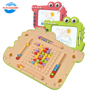アーリーラーニング2IN1プラスチックスライディングパズルゲームおもちゃ磁気製図板 - Product Image 3