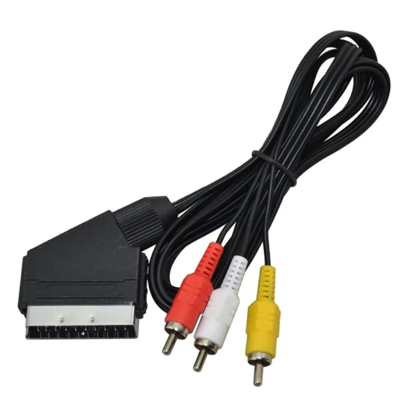 1.8m AV SCART Audio Video cavo TV cavo per NES per NES RGB SCART cavo spina nuovissimo cavo Video RCA per NES per FC