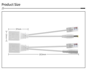 Divisor PoE pasivo compacto para uso en interiores-Salida de 5V-24V con el mismo voltaje, transmisión de datos de 100Mbps - Product Image 5