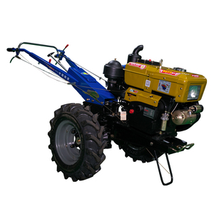 <strong>Hand</strong> Ploughing <strong>Cultivator</strong> Machine diesel Engines 20hp Power 2 Wheel Tiller Manual Walking <strong>Tractor</strong> - Product Image 2